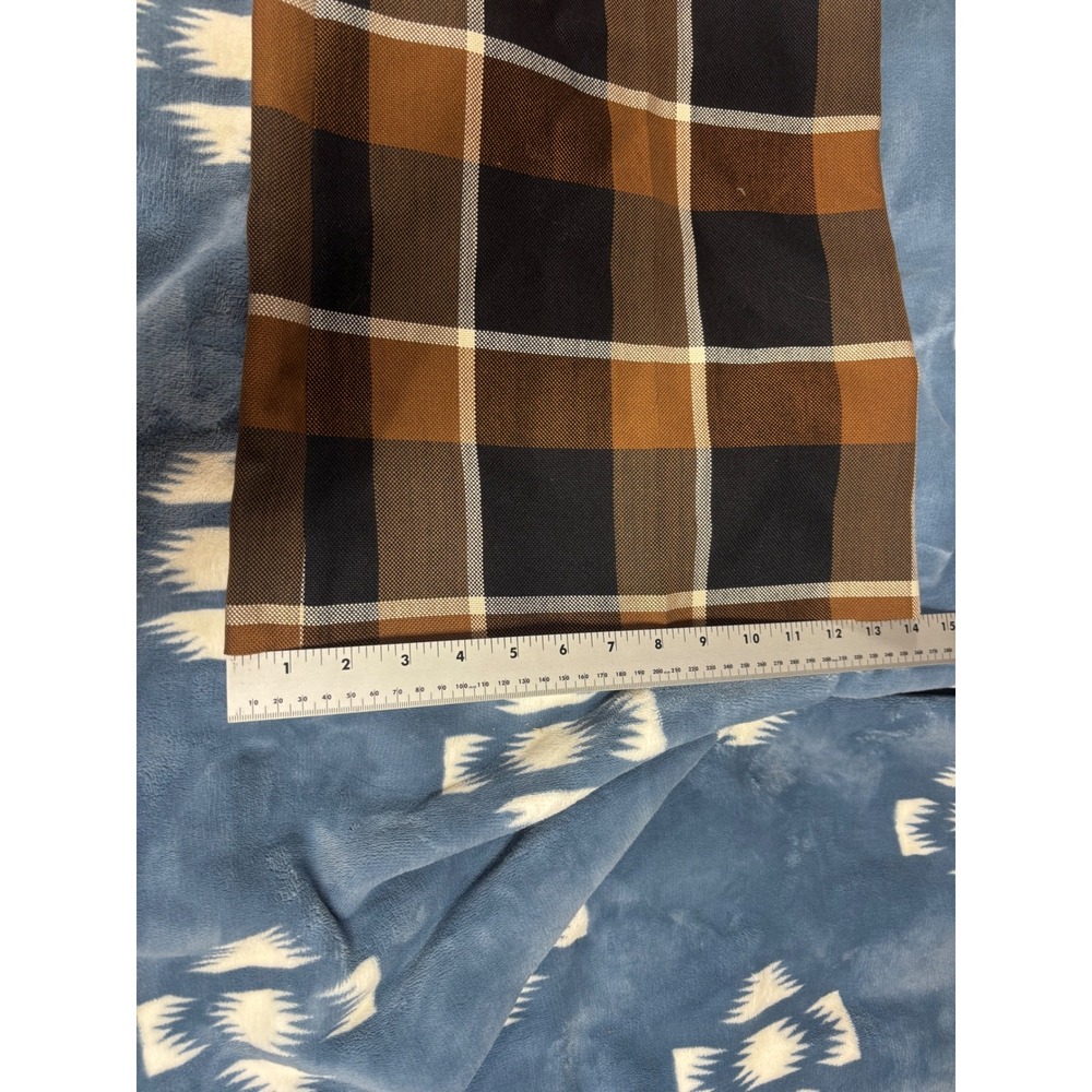 Staud Brown Plaid Wide Leg High Waisted Pleated Trousers Pants Size 10 - Picture 10 of 13